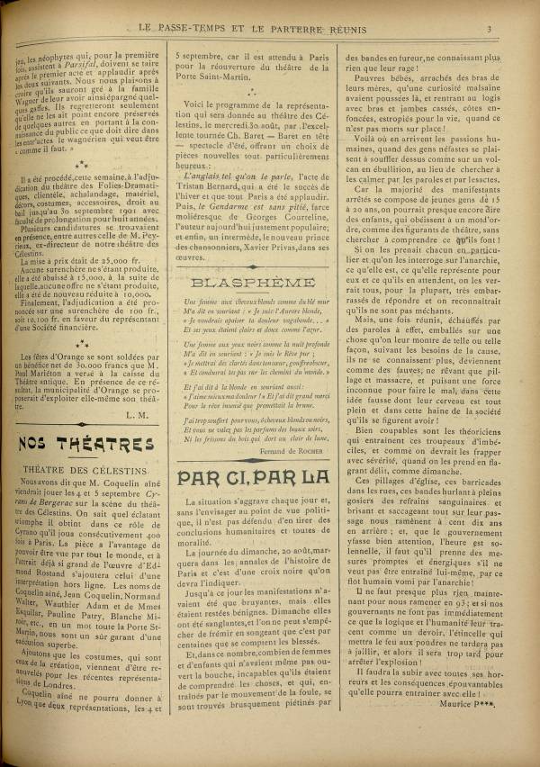 
						Affichage en mode lecture de la page
					