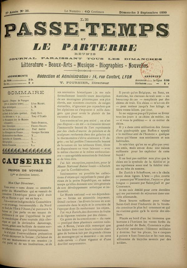 
						Affichage en mode lecture de la page
					
