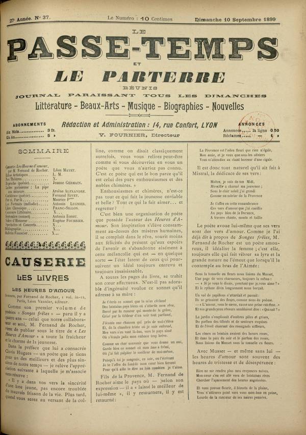 
						Affichage en mode lecture de la page
					