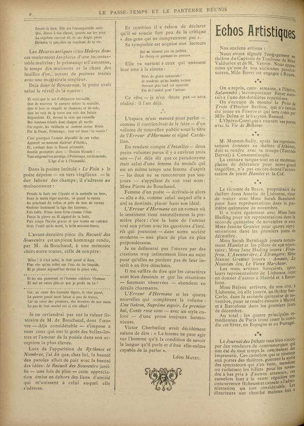 
						Affichage en mode lecture de la page
					