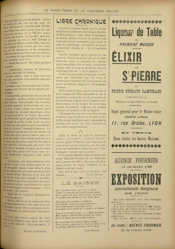 
						Affichage en mode lecture de la page
					