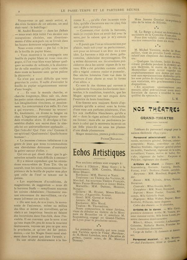 
						Affichage en mode lecture de la page
					