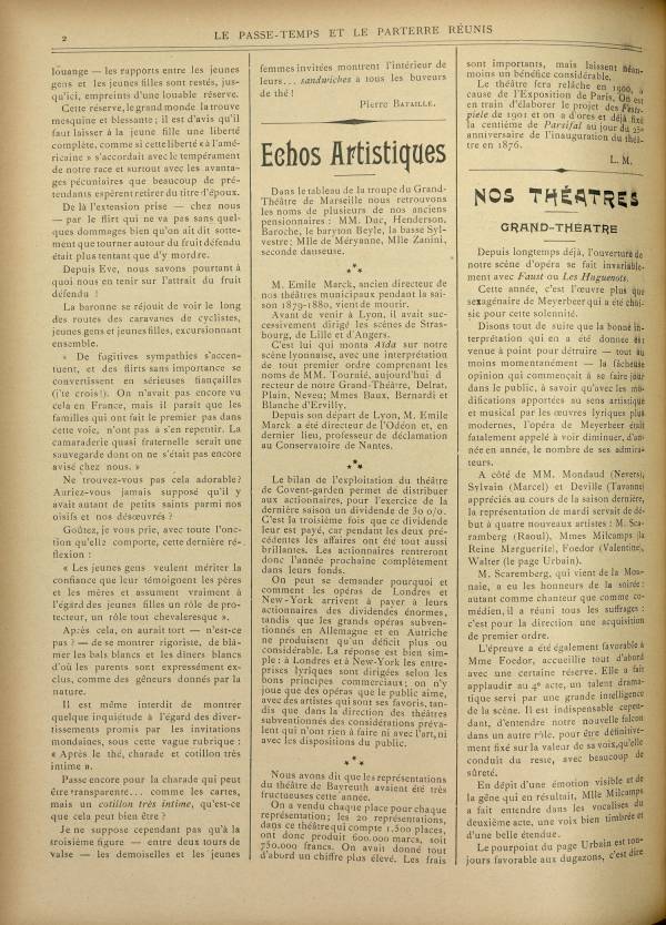 
						Affichage en mode lecture de la page
					
