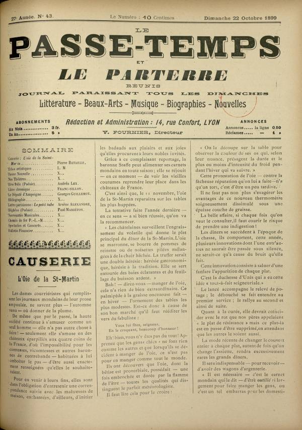 
						Affichage en mode lecture de la page
					