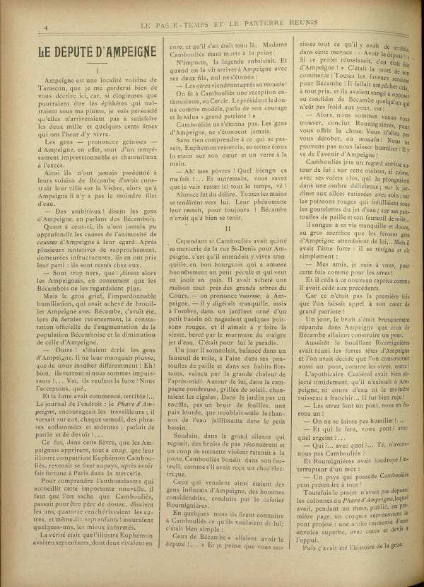 
						Affichage en mode lecture de la page
					