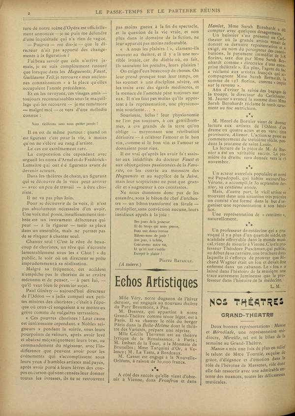 
						Affichage en mode lecture de la page
					