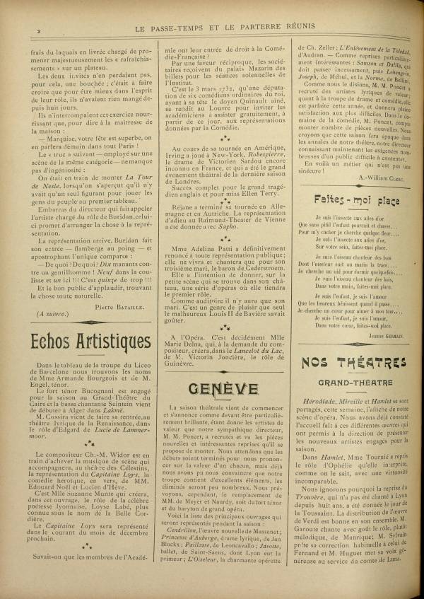 
						Affichage en mode lecture de la page
					