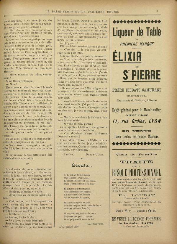 
						Affichage en mode lecture de la page
					