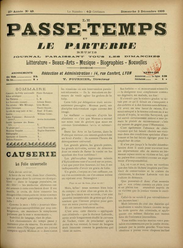 
						Affichage en mode lecture de la page
					