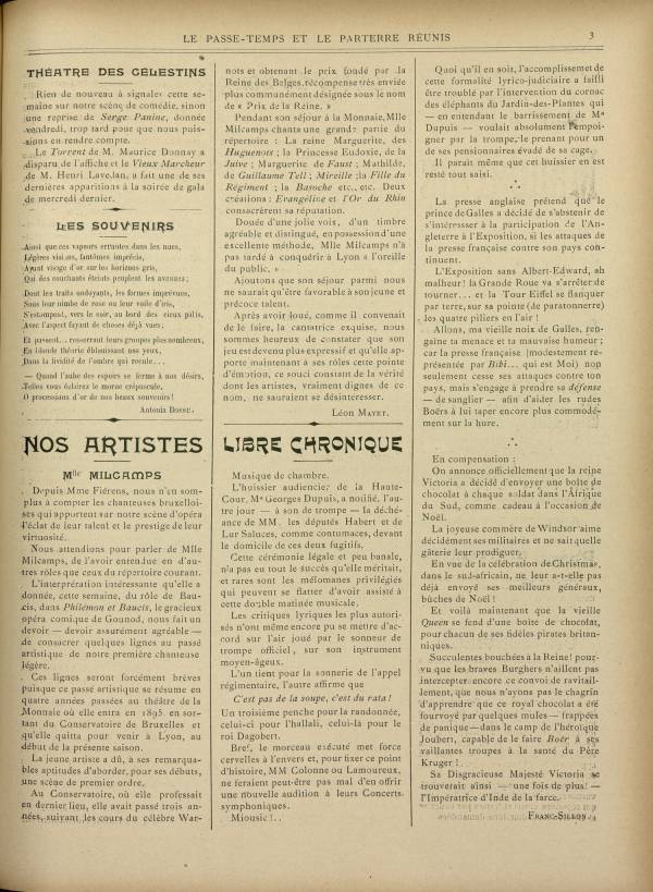 
						Affichage en mode lecture de la page
					