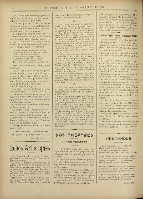 
						Affichage en mode lecture de la page
					
