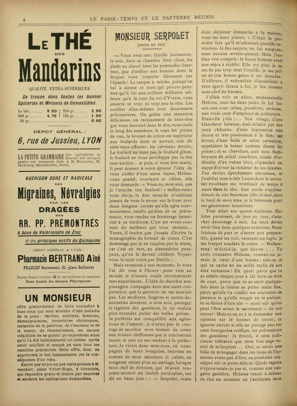 
						Affichage en mode lecture de la page
					