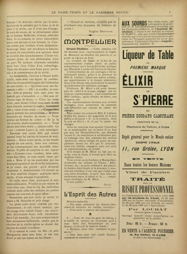 
						Affichage en mode lecture de la page
					