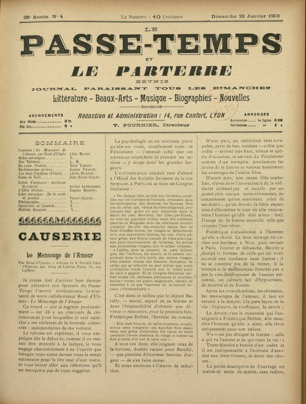 
						Affichage en mode lecture de la page
					