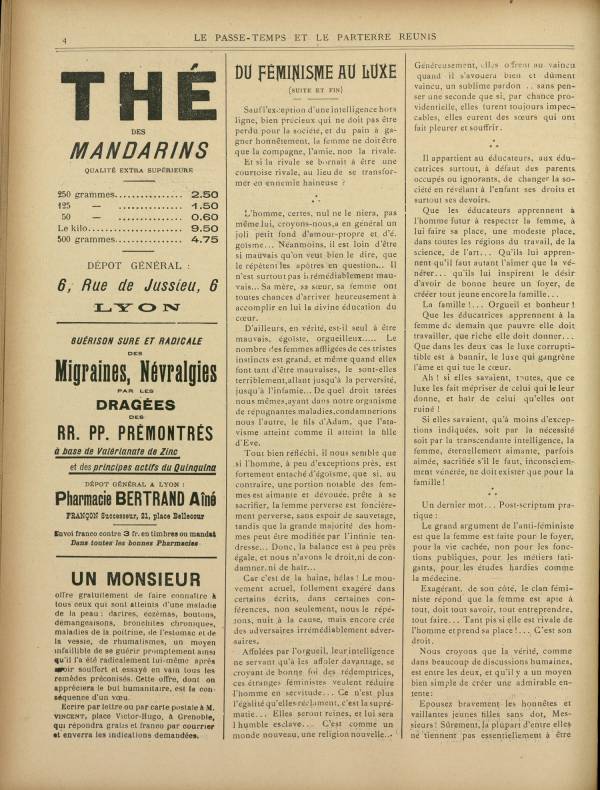 
						Affichage en mode lecture de la page
					
