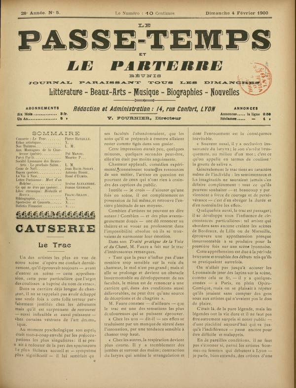 
						Affichage en mode lecture de la page
					