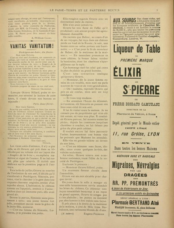 
						Affichage en mode lecture de la page
					