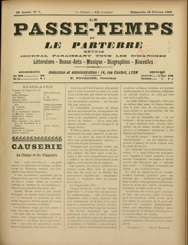 
						Affichage en mode lecture de la page
					