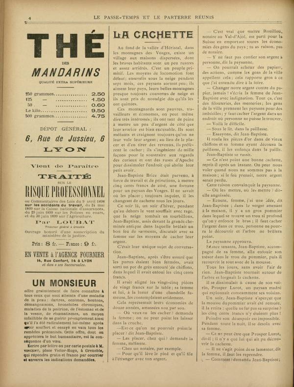 
						Affichage en mode lecture de la page
					