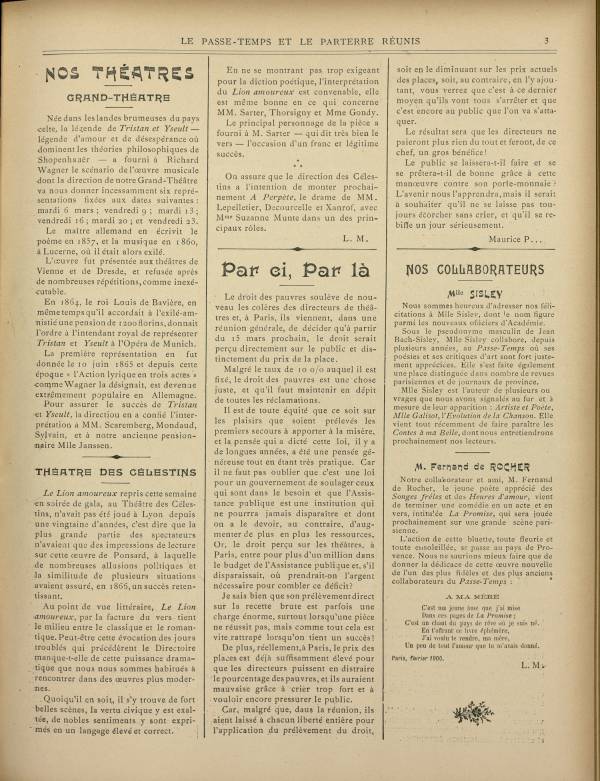 
						Affichage en mode lecture de la page
					