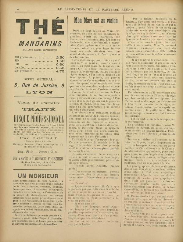 
						Affichage en mode lecture de la page
					