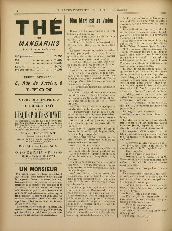 
						Affichage en mode lecture de la page
					