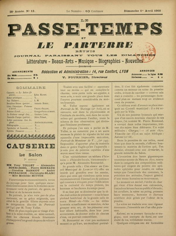 
						Affichage en mode lecture de la page
					