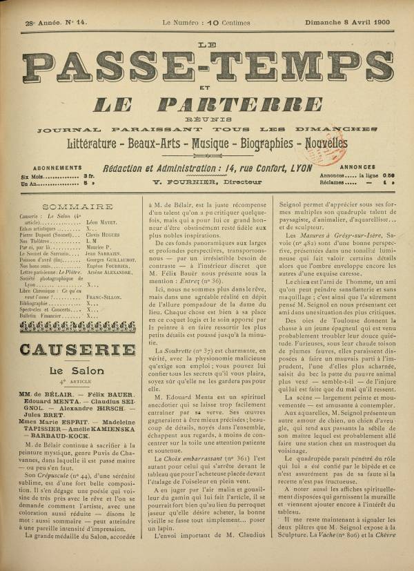 
						Affichage en mode lecture de la page
					