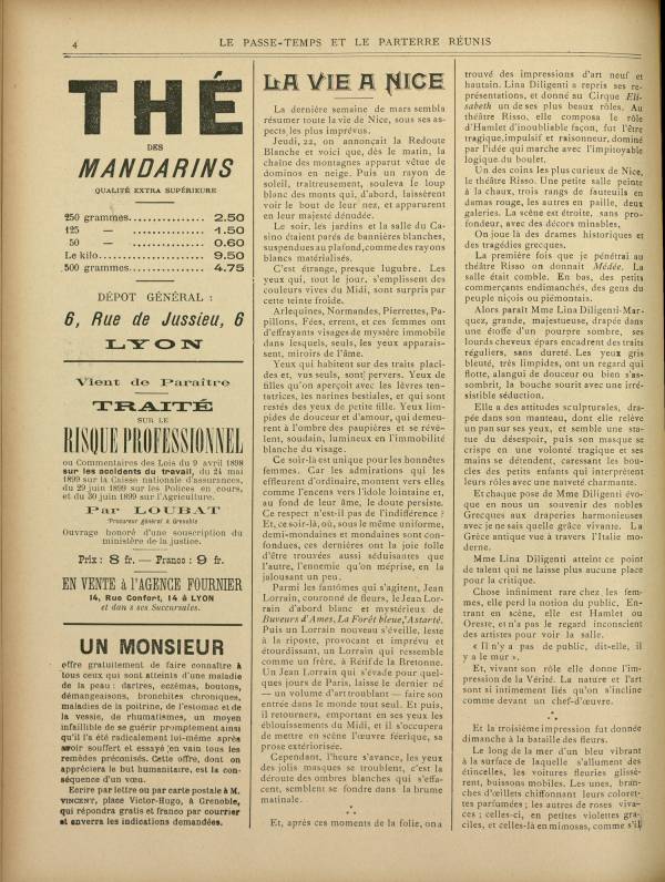 
						Affichage en mode lecture de la page
					