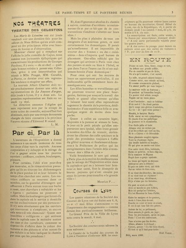 
						Affichage en mode lecture de la page
					