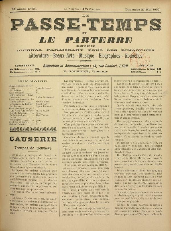 
						Affichage en mode lecture de la page
					