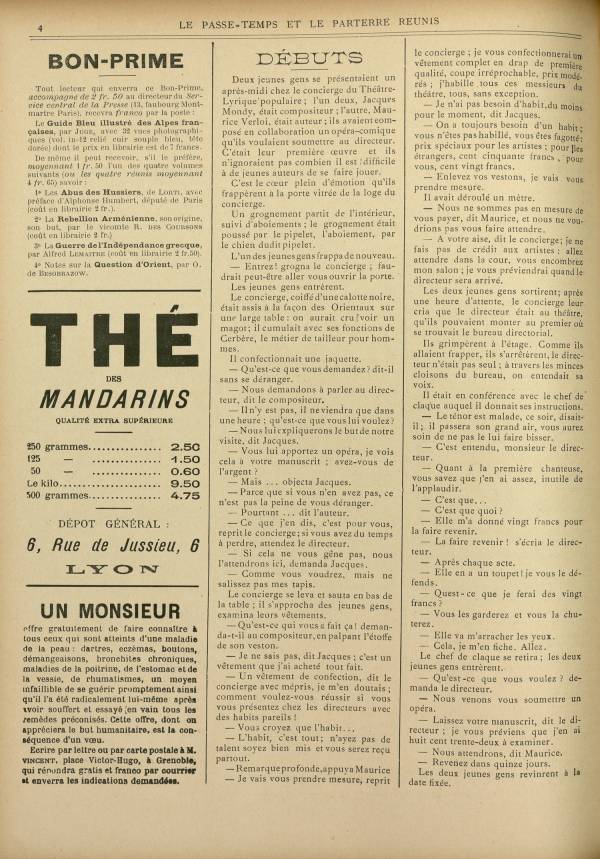 
						Affichage en mode lecture de la page
					