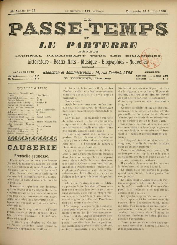 
						Affichage en mode lecture de la page
					