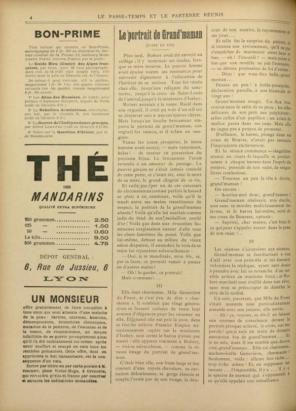 
						Affichage en mode lecture de la page
					