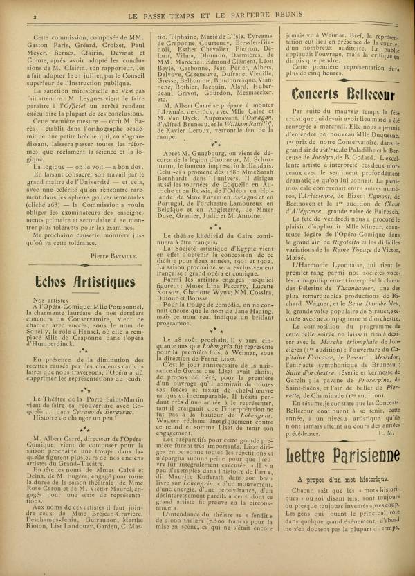 
						Affichage en mode lecture de la page
					