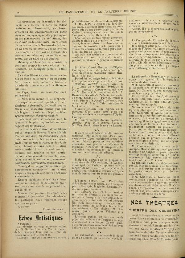 
						Affichage en mode lecture de la page
					