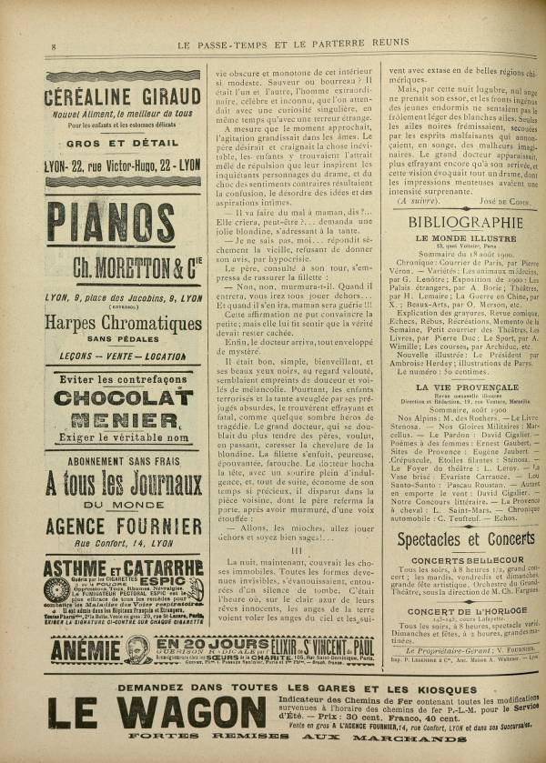 
						Affichage en mode lecture de la page
					