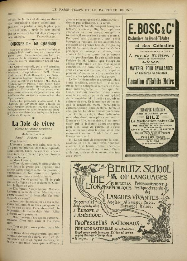 
						Affichage en mode lecture de la page
					