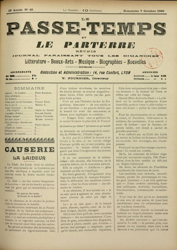 
						Affichage en mode lecture de la page
					