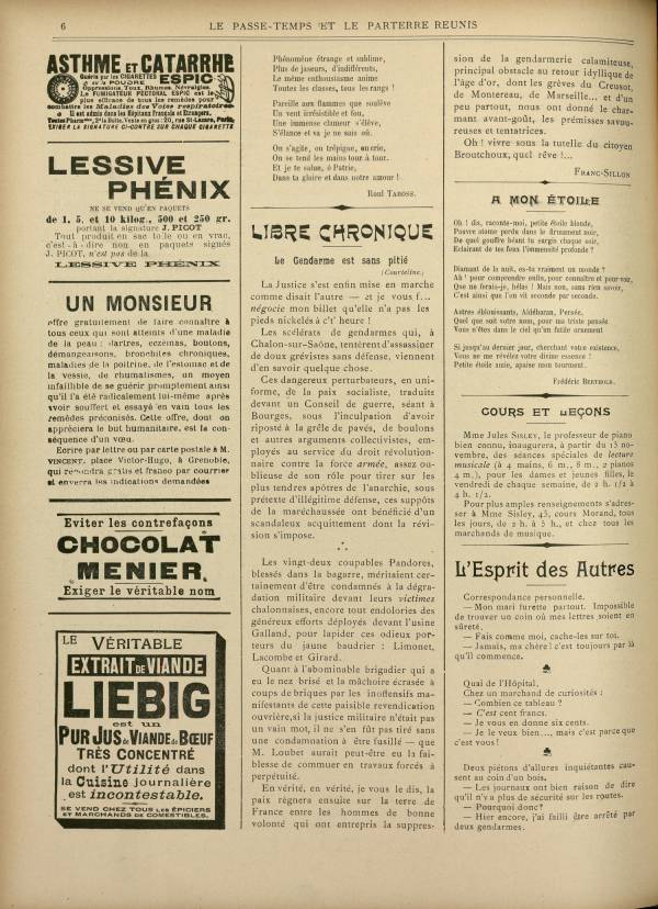 
						Affichage en mode lecture de la page
					