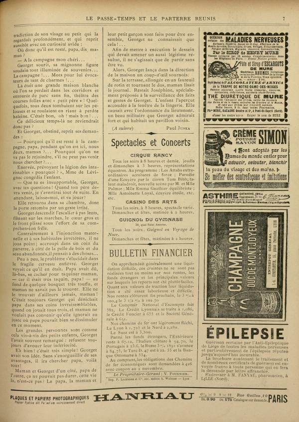 
						Affichage en mode lecture de la page
					