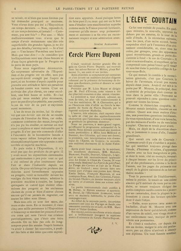 
						Affichage en mode lecture de la page
					