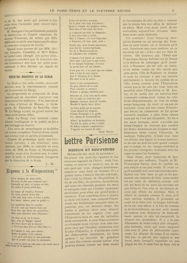 
						Affichage en mode lecture de la page
					