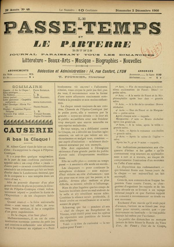
						Affichage en mode lecture de la page
					