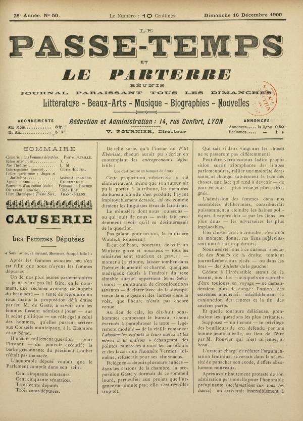 
						Affichage en mode lecture de la page
					