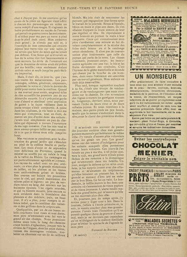 
						Affichage en mode lecture de la page
					