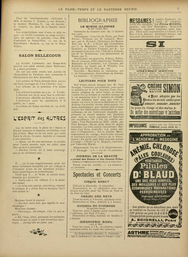 
						Affichage en mode lecture de la page
					