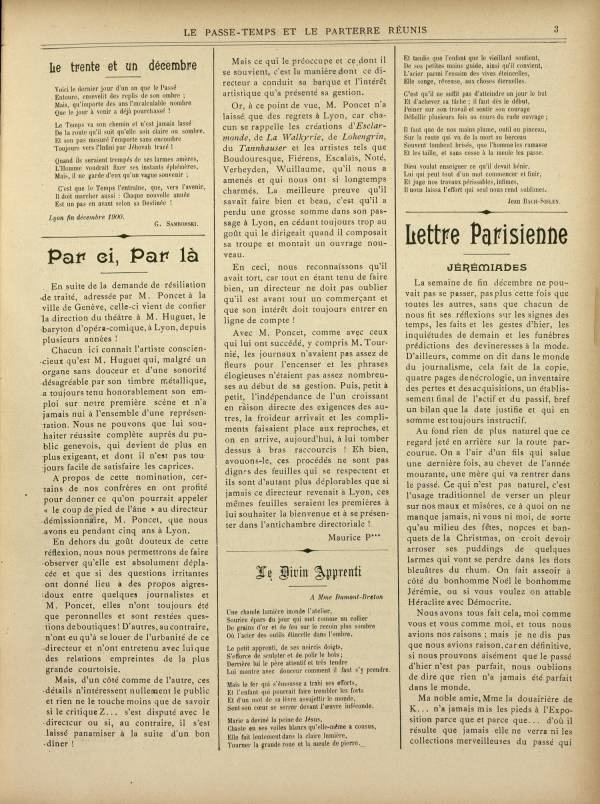
						Affichage en mode lecture de la page
					