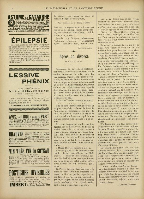 
						Affichage en mode lecture de la page
					