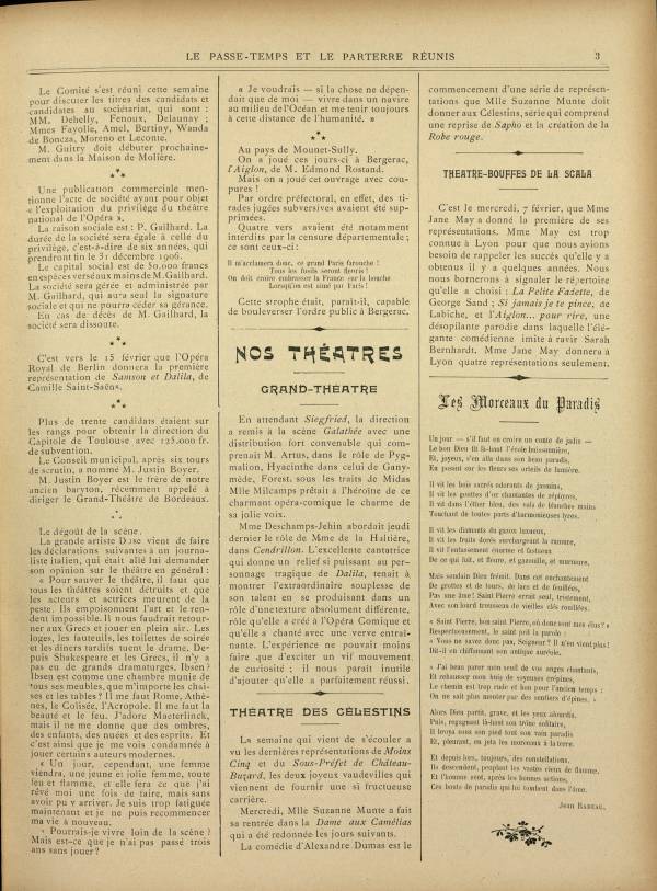 
						Affichage en mode lecture de la page
					